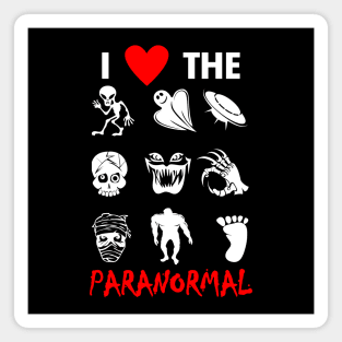 Paranormal The Unknown Slogan For Ghost Lovers Aliens Believer And Ghost Hunters Magnet